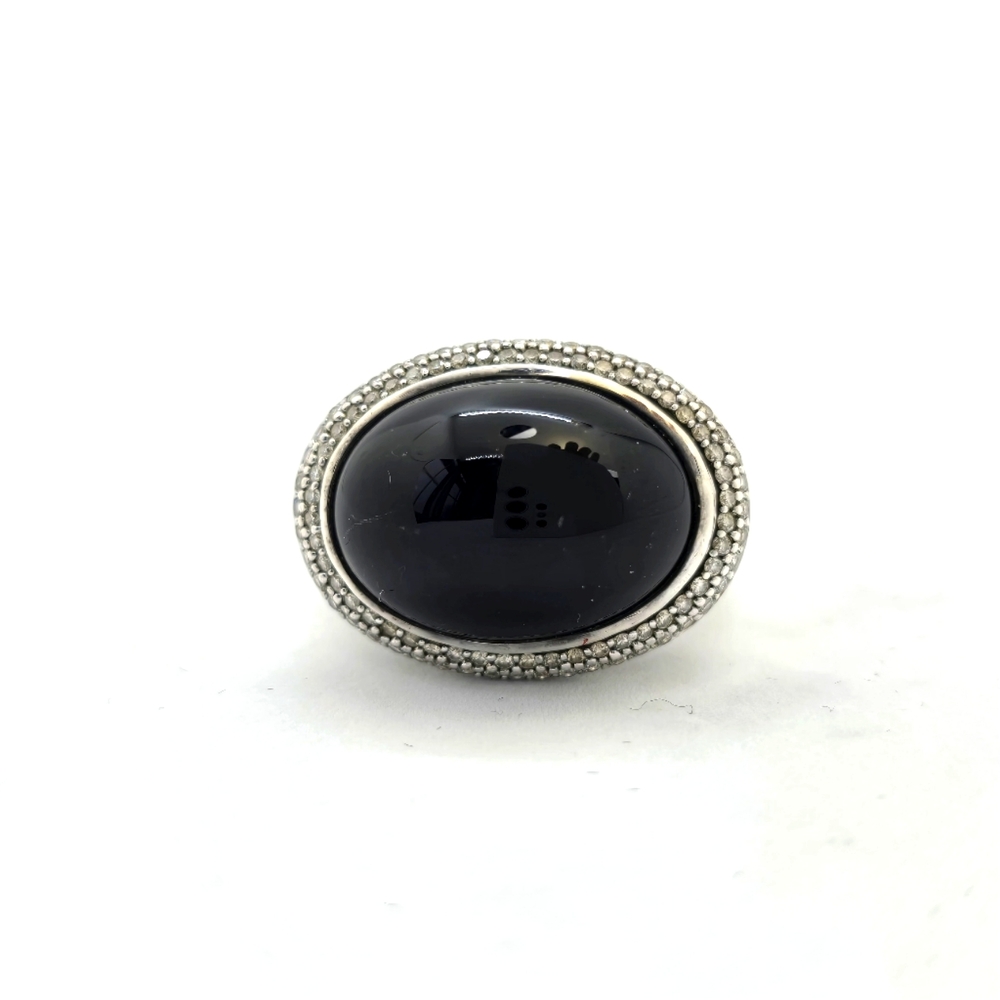 David Yurman Onyx & Diamond Ring